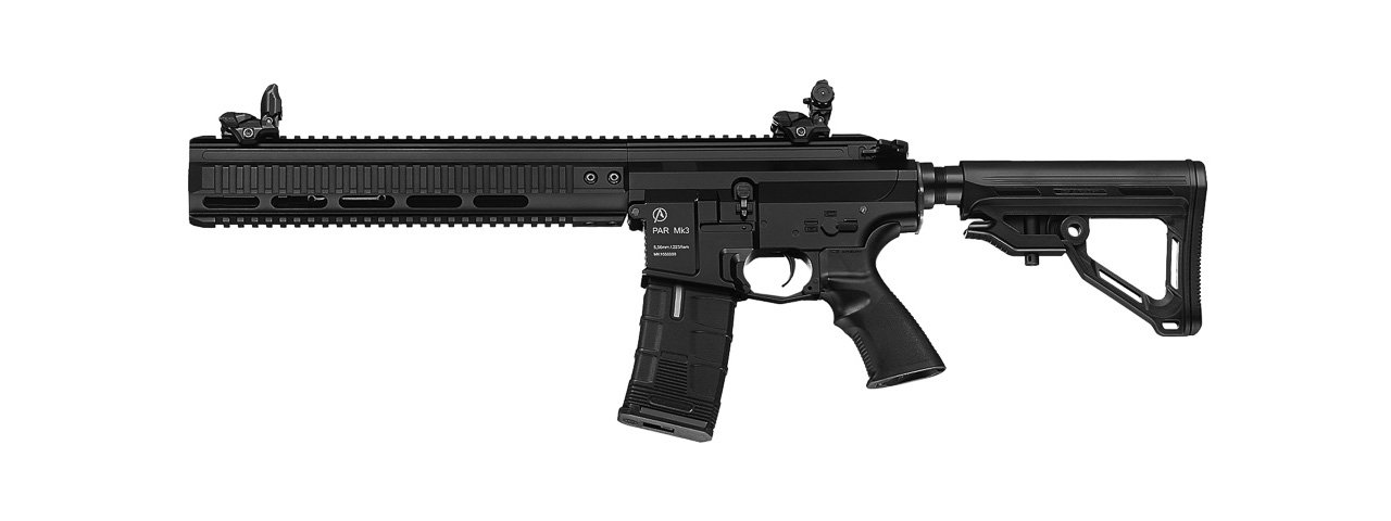 ICS-293 PAR MK3 CQB MTR FULL METAL AEG (REAR WIRED) 12.5 INCH RAIL VERSION (COLOR: BLACK) - Click Image to Close