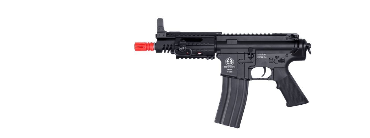 ICS AIRSOFT CQB PISTOL AEG FULL METAL RIS GAS BLOCK - BLACK - Click Image to Close