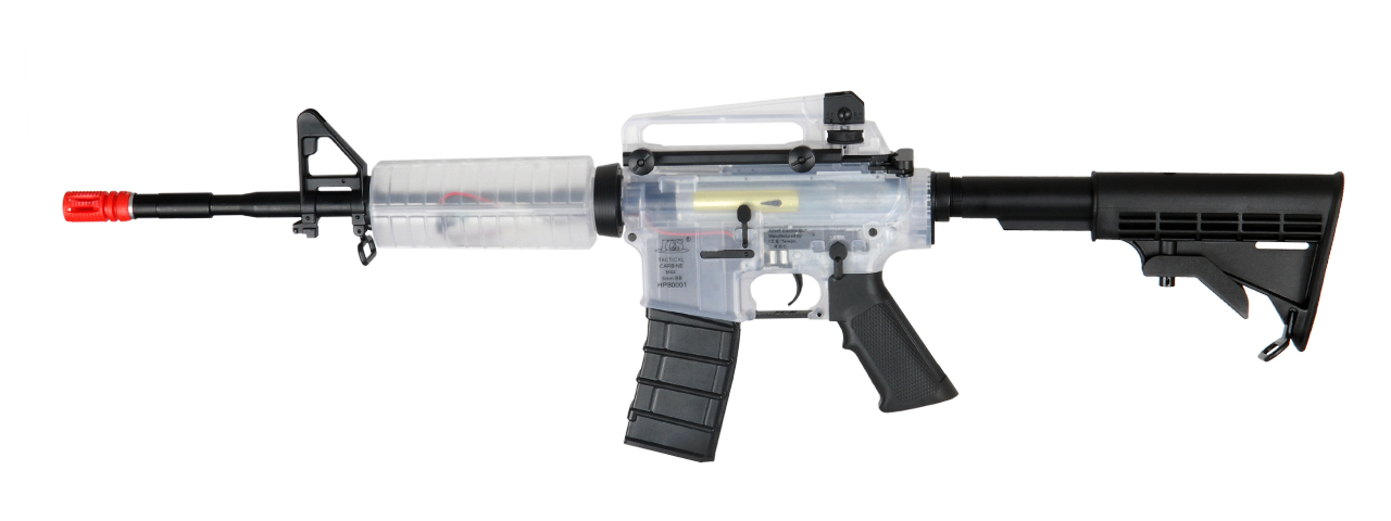 ICS ICS-41W M4A1B, Clear Plastic Body - Click Image to Close