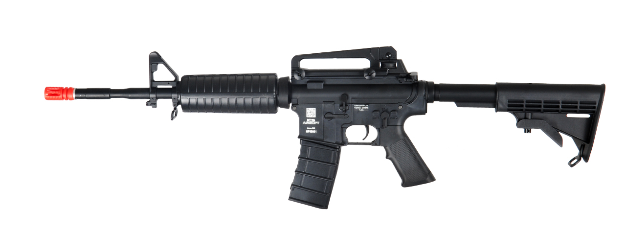 ICS AIRSOFT M4A1B AEG POLYMER EDITION W/ ADJUSTABLE LE STOCK - BLACK - Click Image to Close