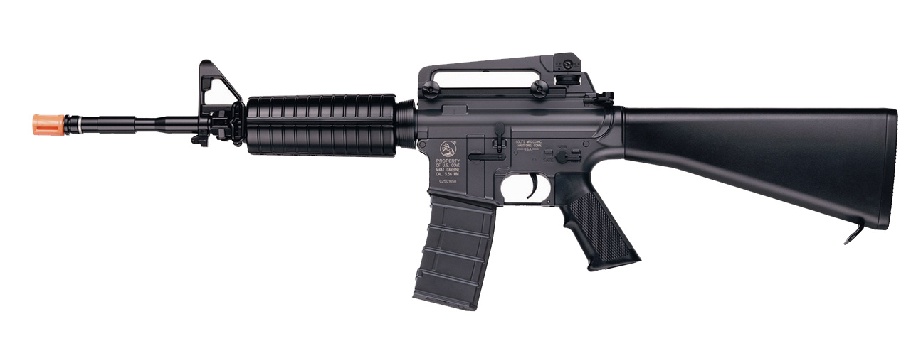 ICS AIRSOFT M4A1 AEG SPORTLINE W/ FIXED STOCK - BLACK - Click Image to Close