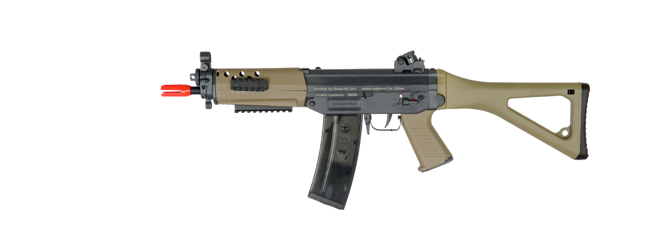 ICS AIRSOFT SIG 552 COMMANDO AEG TACTICAL FOLDING STOCK - DARK EARTH - Click Image to Close