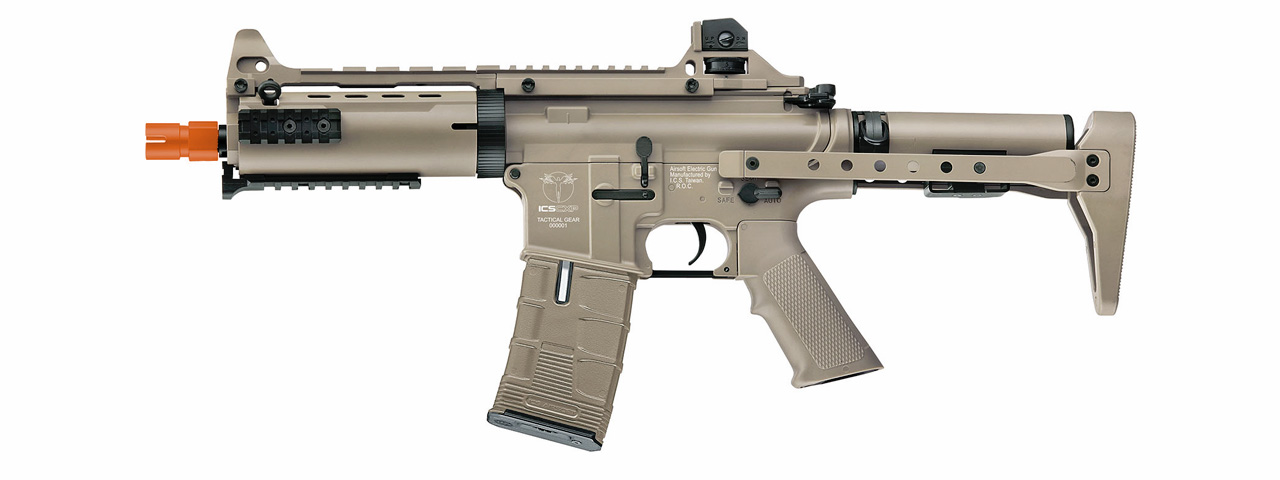 ICS AIRSOFT CXP-08 PROLINE FULL METAL AEG CARBINE RIFLE - TAN - Click Image to Close