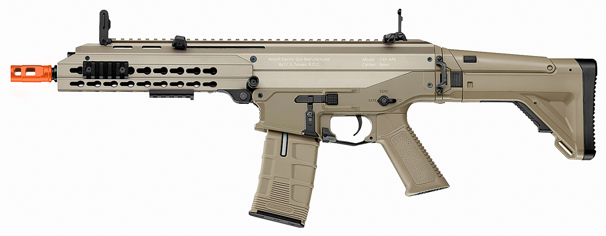 ICS-IMT-230-1 CXP-APE KEYMOD HANDGUARD FULL METAL AEG, SHORT BARREL VERSION (COLOR: TAN) - Click Image to Close