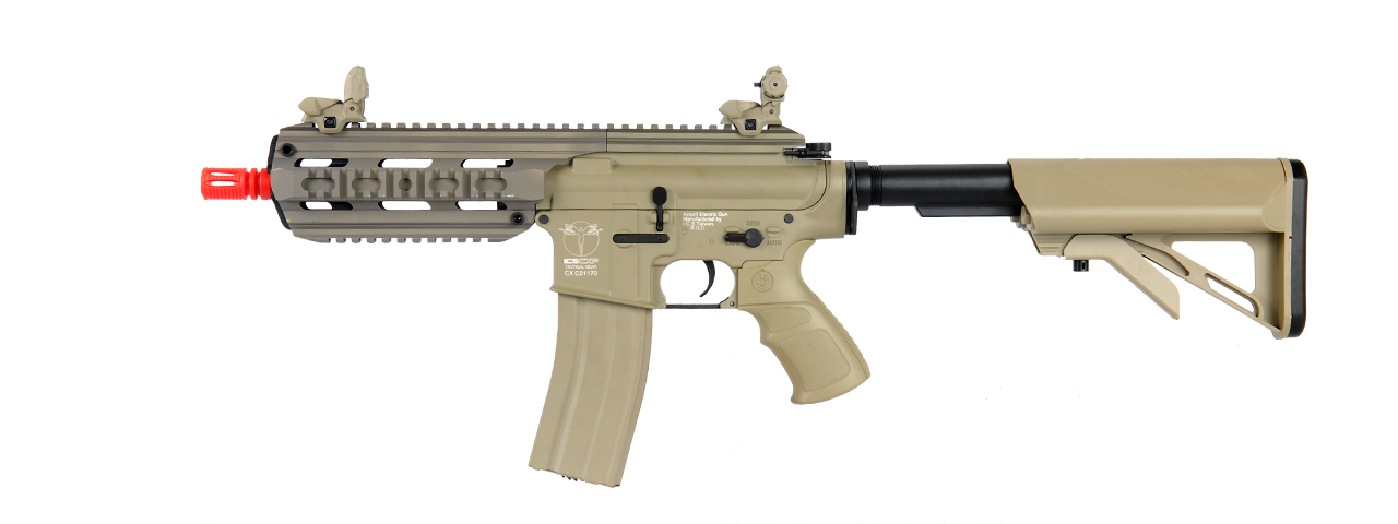 ICS FULL METAL CXP-16S SHORT PROLINE M4 RIS AIRSOFT AEG RIFLE - TAN - Click Image to Close