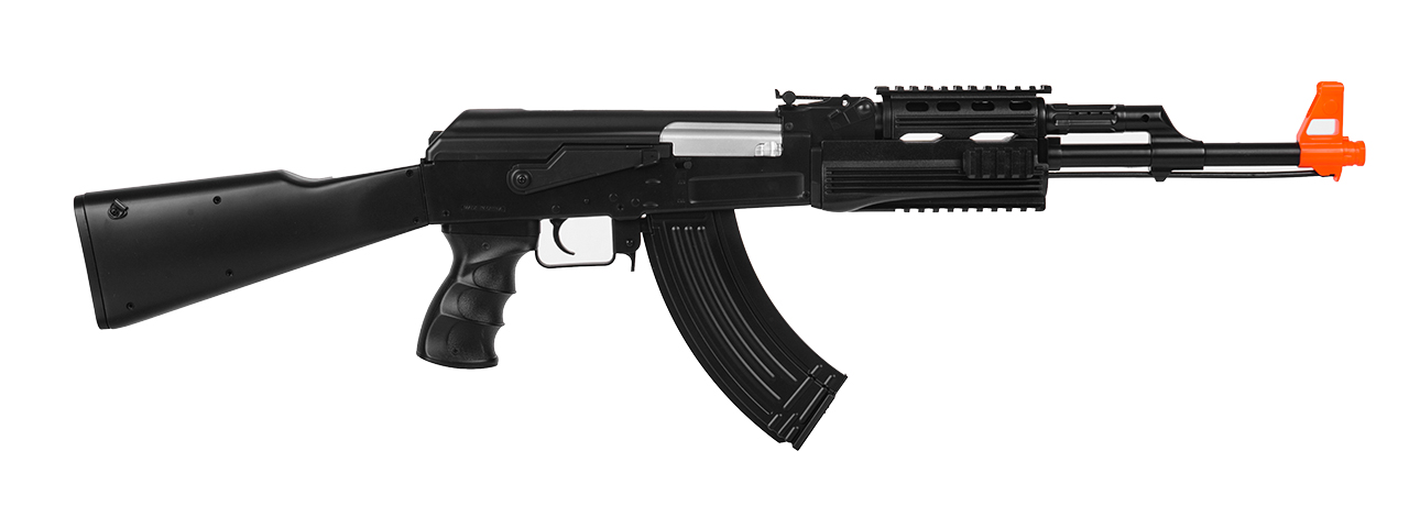 UKARMS IU-AK47P AK-47 Plastic AEG, Fixed Stock, Black - Click Image to Close