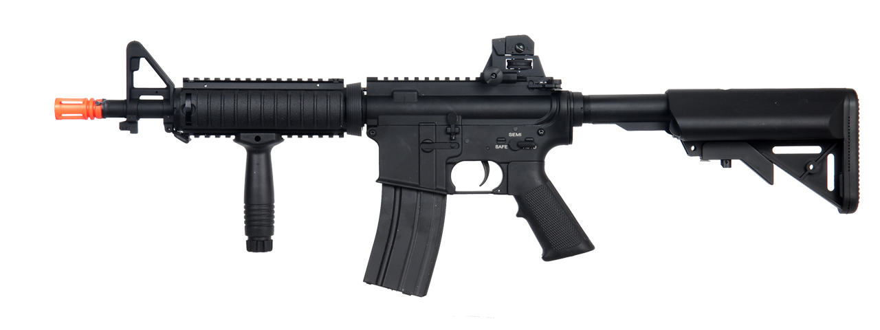 390 FPS Atlas Custom Works Airsoft M4 CQB RIS AEG Rifle - Full Metal Gearbox - Click Image to Close