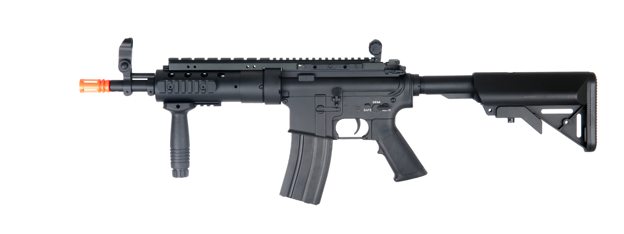 Atlas Custom Works Full Metal M4 SPR MOD 1 Carbine Airsoft AEG (Color: Black) - Gun Only - Click Image to Close