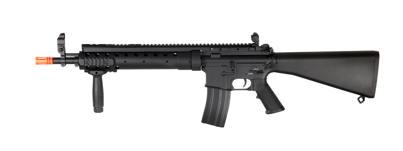 Atlas Custom Works Full Metal M16 SPR Mod 0 Airsoft AEG Rifle (Color: Black) - Click Image to Close