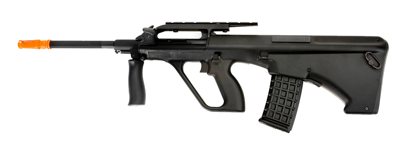 JG Works Civilian AUG AEG w/ Top Rail (Color: Black) - Click Image to Close