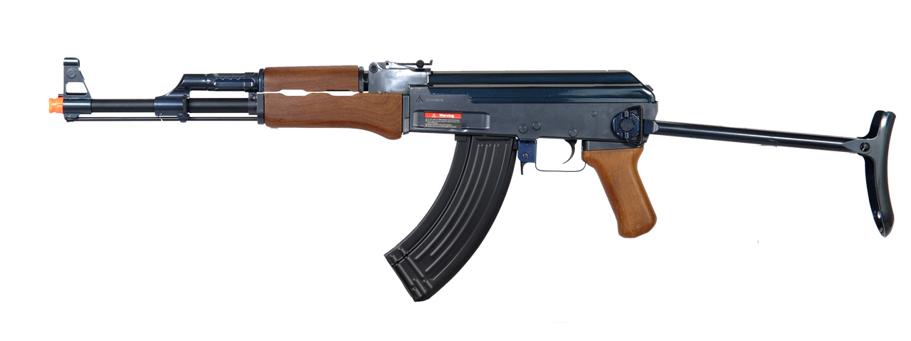 JG FULL METAL GEARBOX AK47S AIRSOFT AEG RIFLE W/ FOLDING STOCK - Click Image to Close