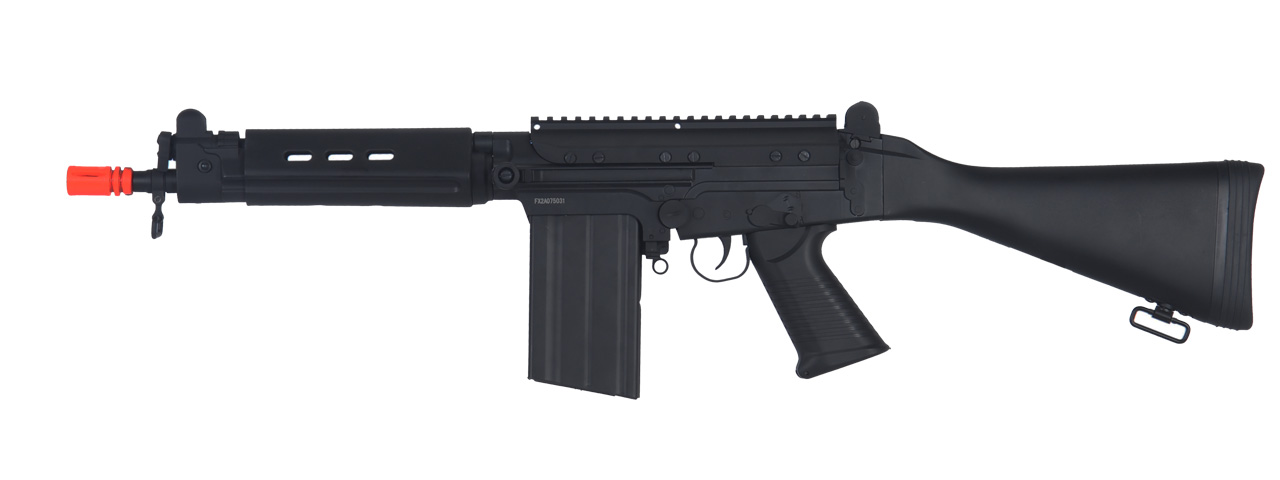 JG JG3000 FAL AEG Metal Gear, Full Metal Body w/ Fixed Stock - Click Image to Close