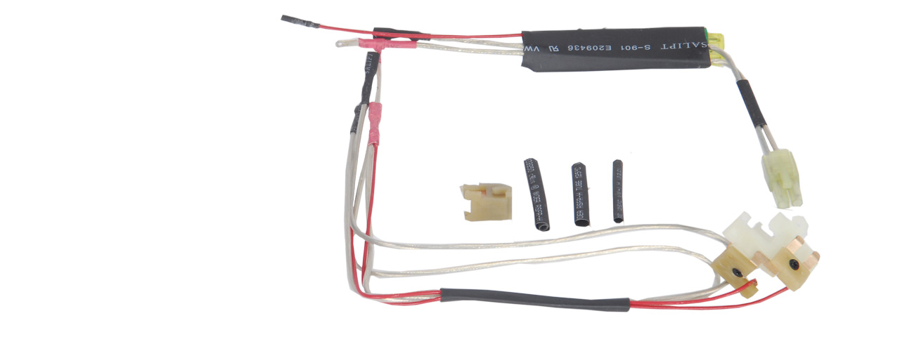 JG AIRSOFT VERSION 2 MOSFET FRONT WIRED AEG HARNESS - SMALL CONNECTOR - Click Image to Close
