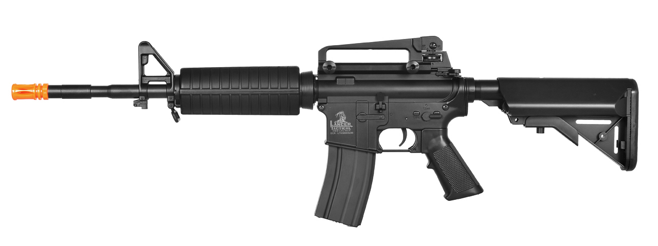 LT-03B CRANE STOCK M4 AEG METAL GEAR (COLOR: BLACK) - Click Image to Close