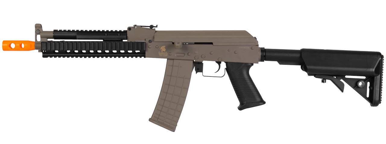 Lancer Tactical LT-10T Beta Project Tactical AK RIS AEG Metal Gear/Polymer Body in Dark Earth - Click Image to Close