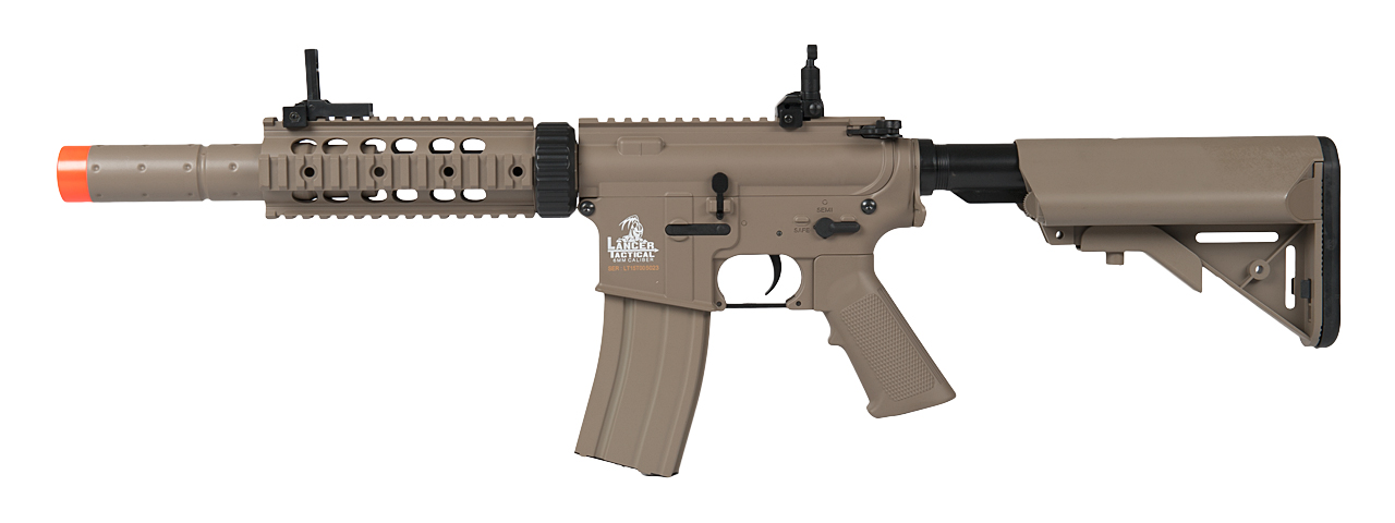 LT-15T M4 SD AEG METAL GEAR (COLOR: TAN) - Click Image to Close