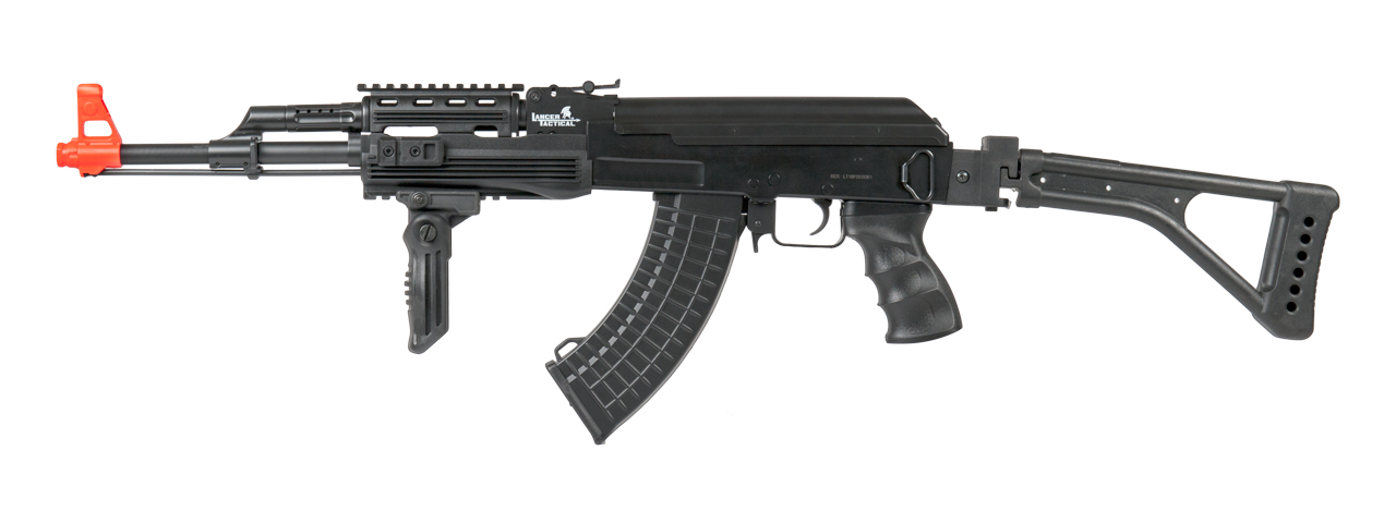 LT-16F TACTICAL AK-47 AEG METAL GEAR w/SIDE FOLDING STOCK (COLOR: BLACK) - Click Image to Close