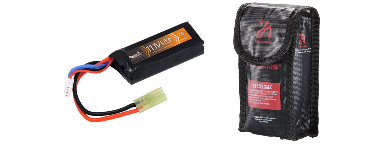 Lancer Tactical 11.1v 900mAh 15C Stick Lipo Battery - Click Image to Close