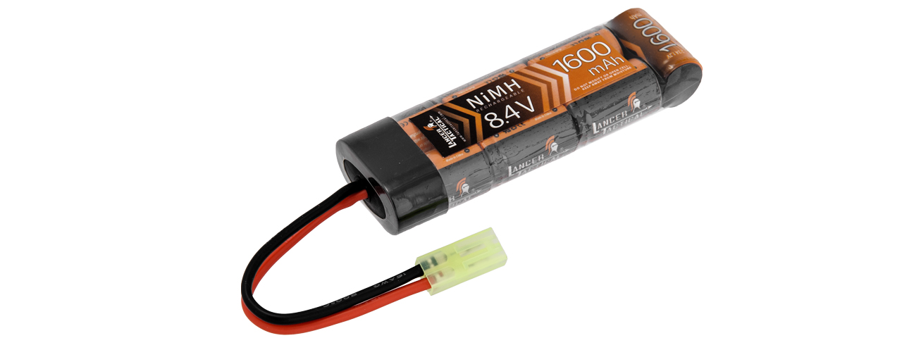 Lancer Tactical 8.4v 1600mAh Flat Type NiMH Battery - Click Image to Close