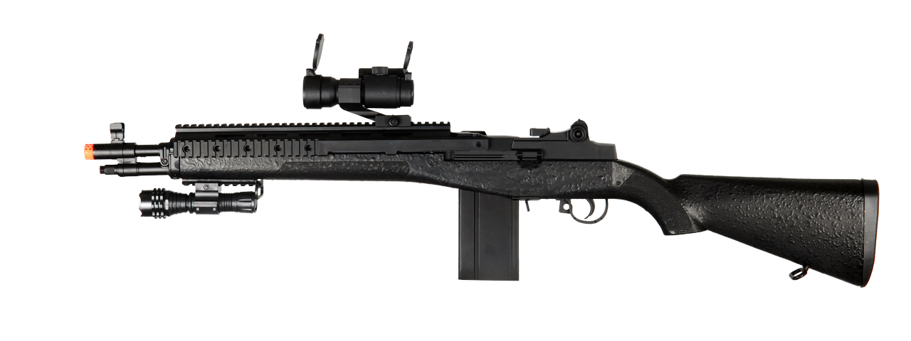 UKARMS M160C2 Spring Rifle w/ Flashlight & Scope - Click Image to Close