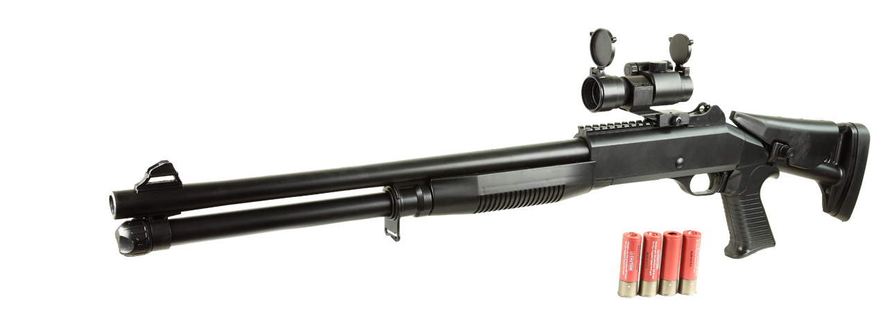 M186A UKARMS SPRING SHOTGUN w/RETRACTABLE STOCK - Click Image to Close