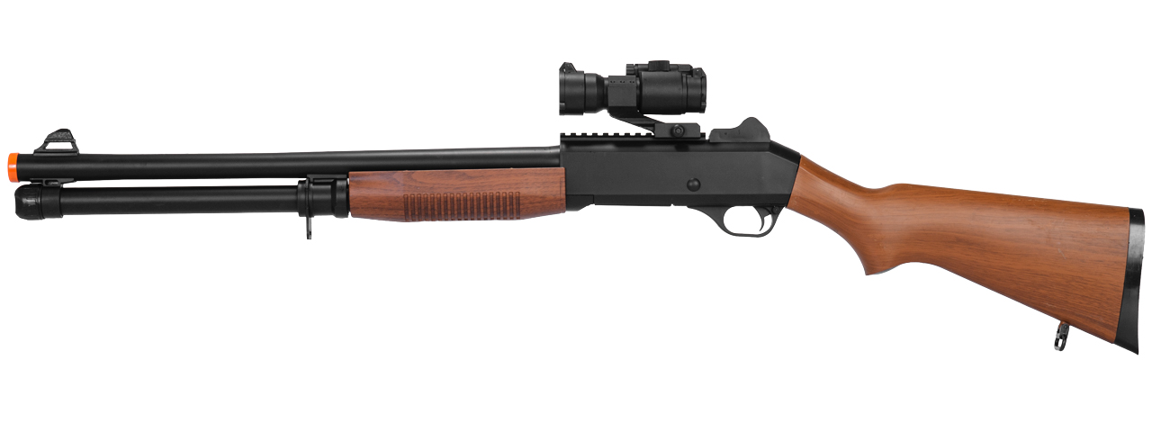 M186B UKARMS SPRING SHOTGUN (COLOR: WOOD) - Click Image to Close