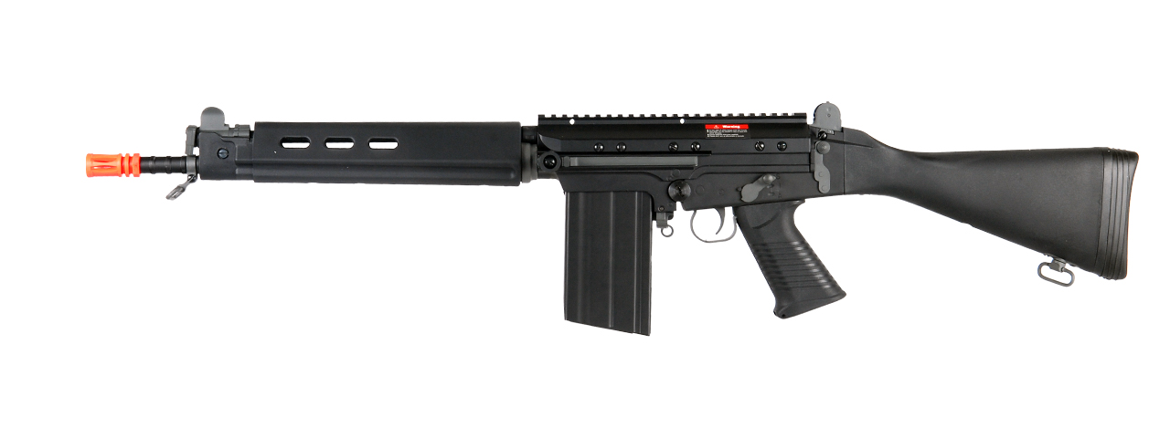 Lancer Tactical M2010-C-NB FAL AEG Metal Gear, Full Metal Body, Fixed Stock, Battery & Charger Not Included - Click Image to Close