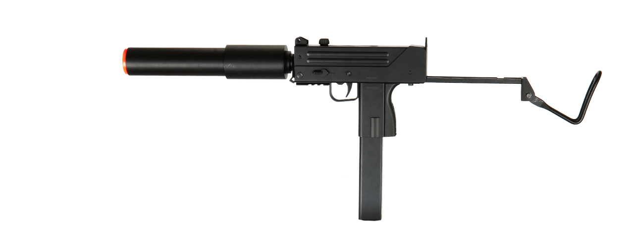 Double Eagle M807 Submachine AEG w/ Barrel Extension, Black - Click Image to Close