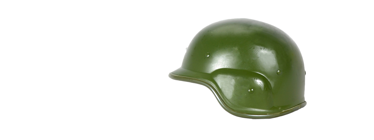 PASGT Airsoft Helmet w/ Adjustable Chin Strap (GREEN) - Click Image to Close