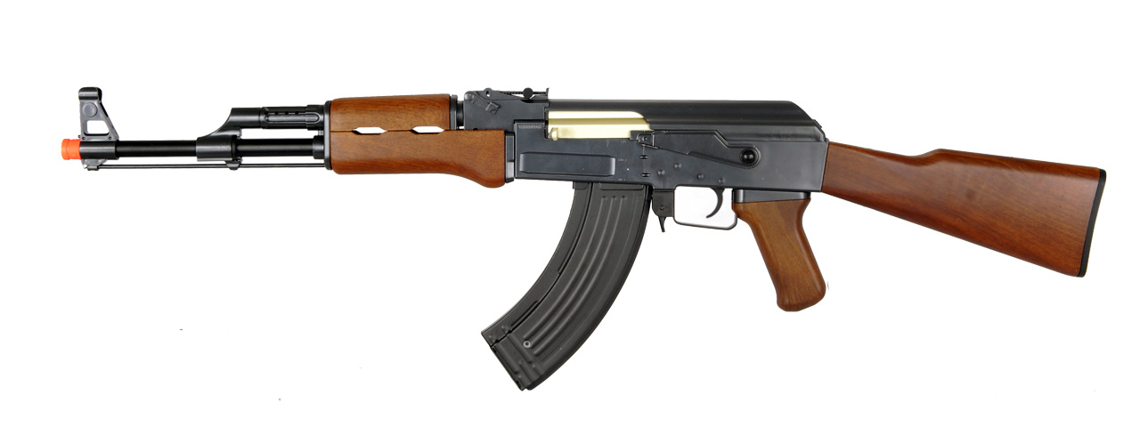 DE AIRSOFT AK47 FULLY AUTOMATIC ELECTRIC AEG RIFLE - Click Image to Close