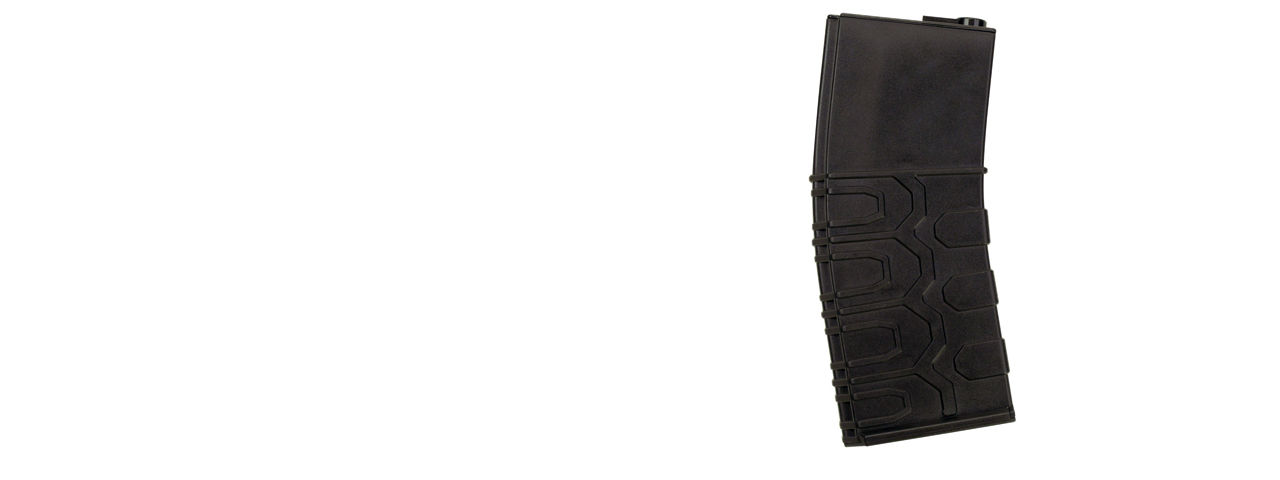 ICS MA-148 HIGH-CAPACITY AEG MAGAZINES W/WIND UP WHEEL DESIGN - BLACK - Click Image to Close