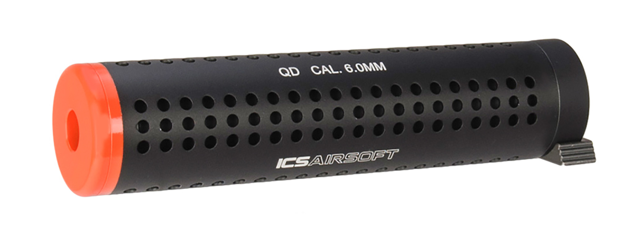 ICS MA-18A AIRSOFT BARREL EXTENSIONS - BLACKW/ORANGE TIP - Click Image to Close