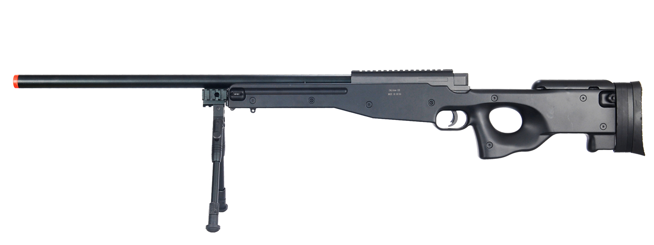 WELL MB01BBIP L96 AWP BOLT ACTION RIFLE w/BIPOD (COLOR: BLACK) - Click Image to Close