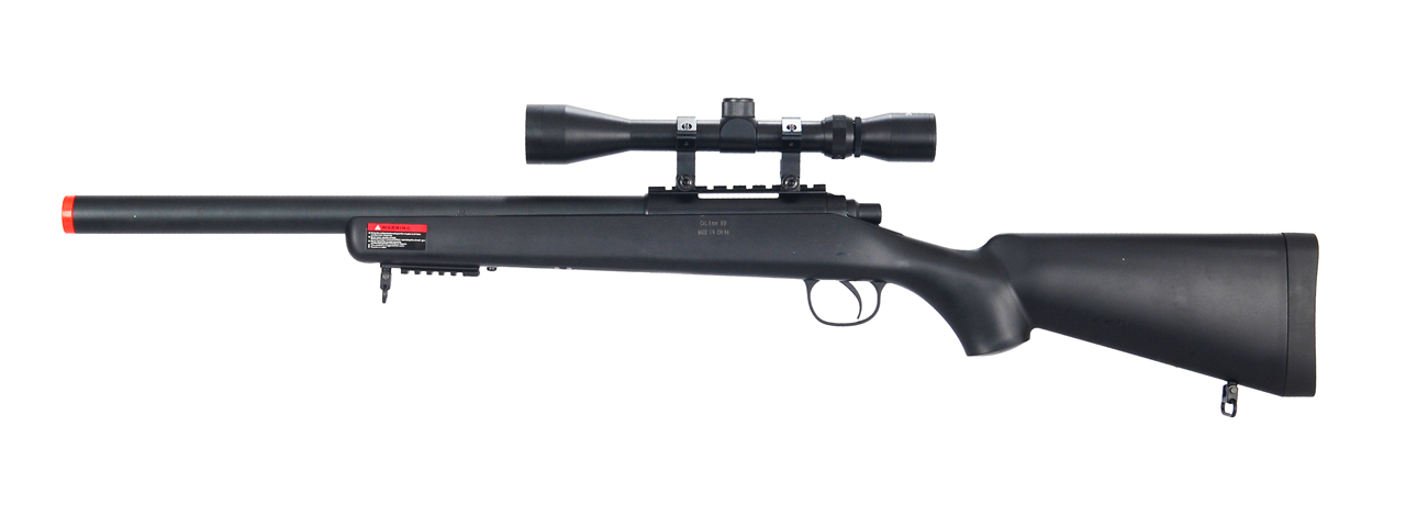 WELL MB02BA VSR-10 BOLT ACTION RIFLE w/SCOPE (COLOR: BLACK) - Click Image to Close