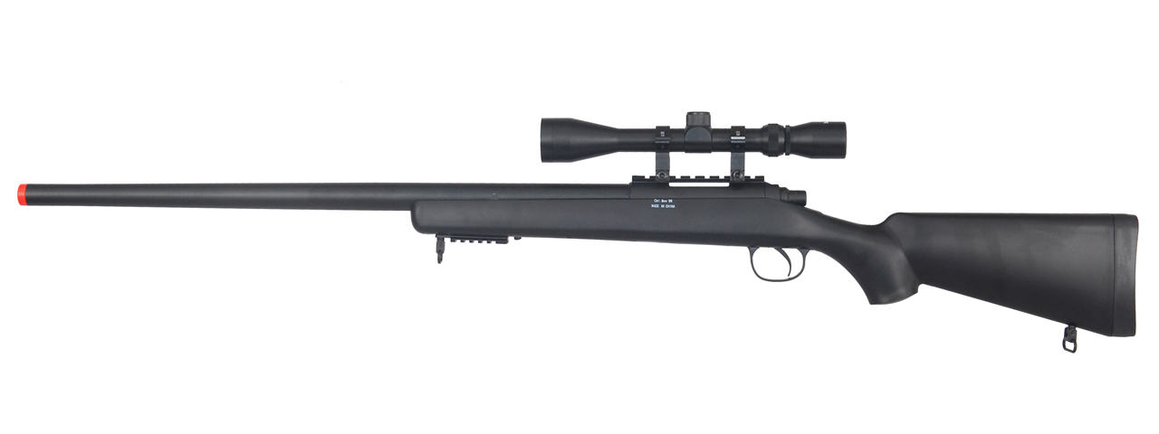 WELL MB03BA VSR-10 BOLT ACTION RIFLE w/SCOPE (COLOR: BLACK) - Click Image to Close