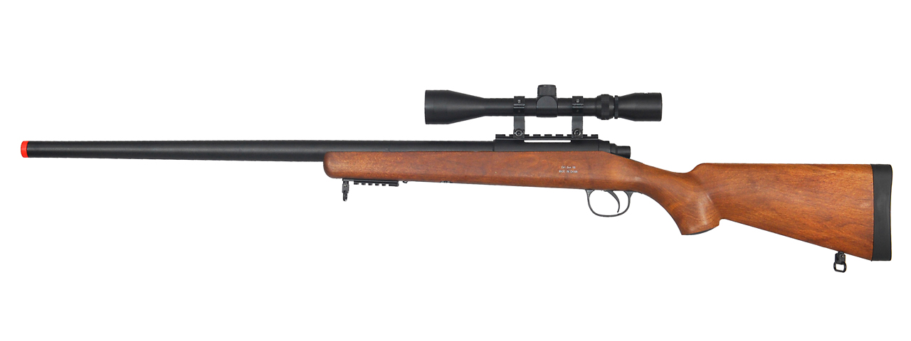 WELL MB03WA VSR-10 BOLT ACTION RIFLE w/SCOPE (COLOR: WOOD) - Click Image to Close
