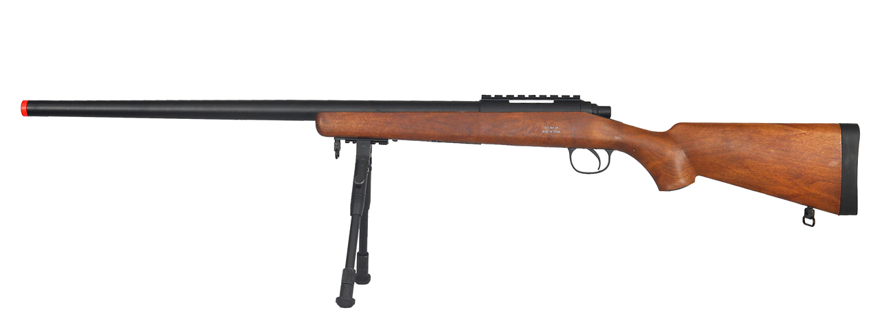 WELL MB03WBIP VSR-10 BOLT ACTION RIFLE w/BIPOD (COLOR: WOOD) - Click Image to Close