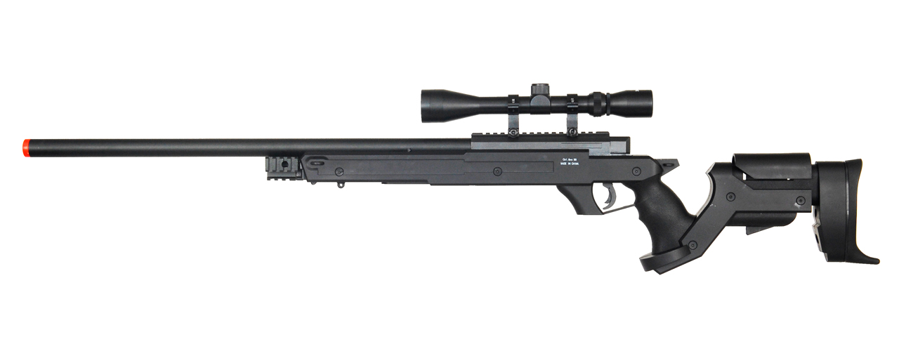 WELL MB04BA BOLT ACTION RIFLE w/SCOPE (COLOR: BLACK) - Click Image to Close