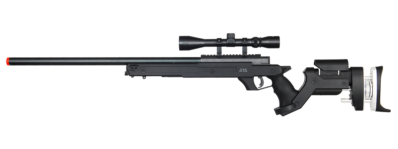 WELL MB05BA BOLT ACTION RIFLE w/SCOPE (COLOR: BLACK) - Click Image to Close