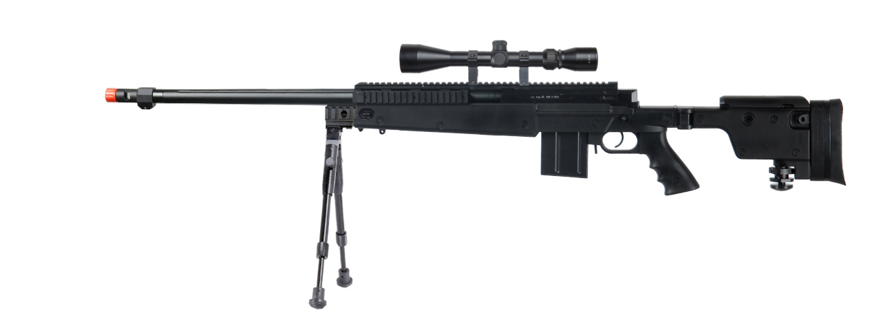 Well MB4407BAB Bolt Action Rifle w/ Scope and Bipod - Click Image to Close
