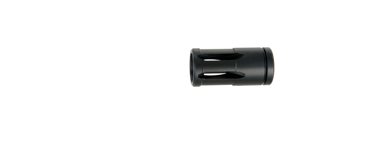 ICS MG-11 AIRSOFT GUN EXTERNAL UPGRADE PARTS FLASH HIDER - BLACK - Click Image to Close