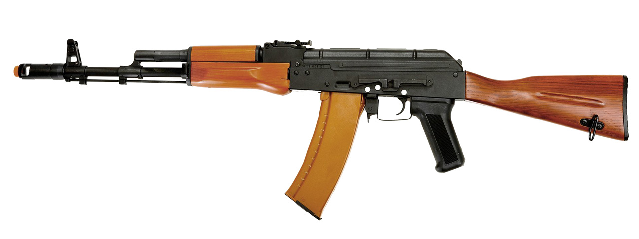 DBOYS RK-06 AK-74 FULL METAL AIRSOFT AEG (COLOR: BLACK & WOOD) - Click Image to Close