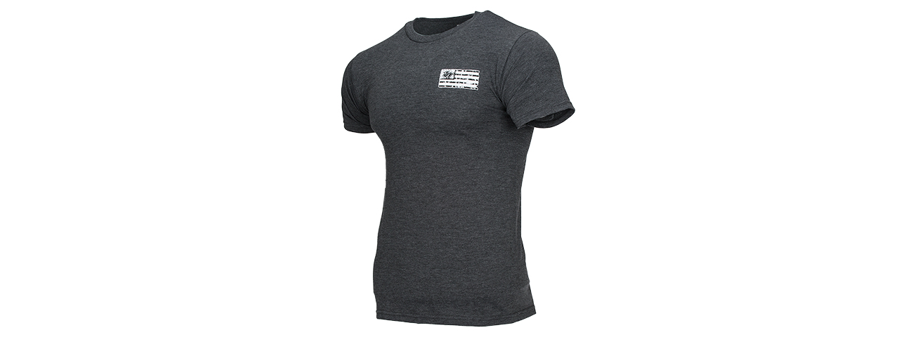 511-41191DY-035-S 5.11 TACTICAL BRICK AND MORTAR T-SHIRT - SMALL (CHARCOAL HEATHER) - Click Image to Close