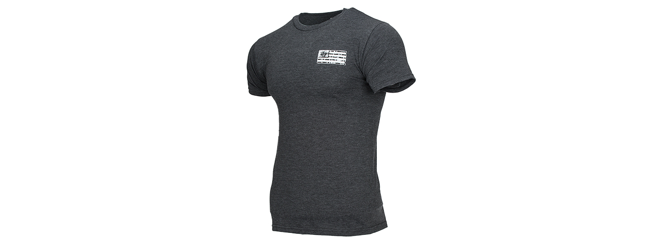 5.11 TACTICAL BRICKS AND MORTAR T-SHIRT - CHARCOAL HEATHER - Click Image to Close