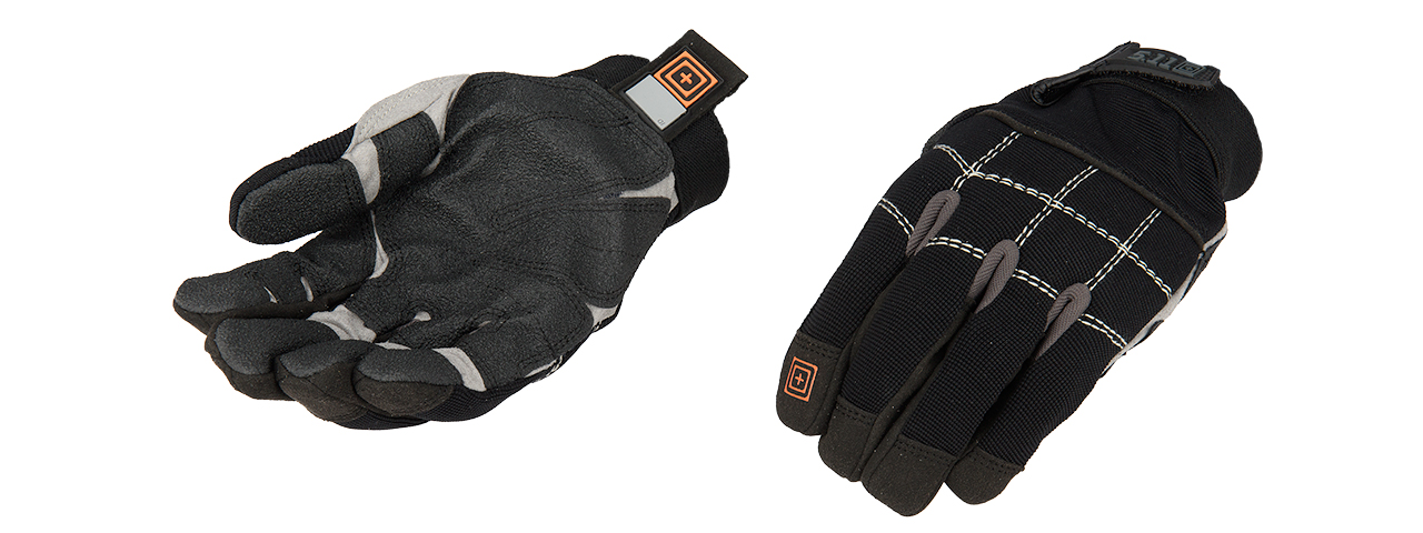 5.11 TACTICAL STATION GRIP HEAVY DUTY NYLON GLOVES - BLACK - Click Image to Close