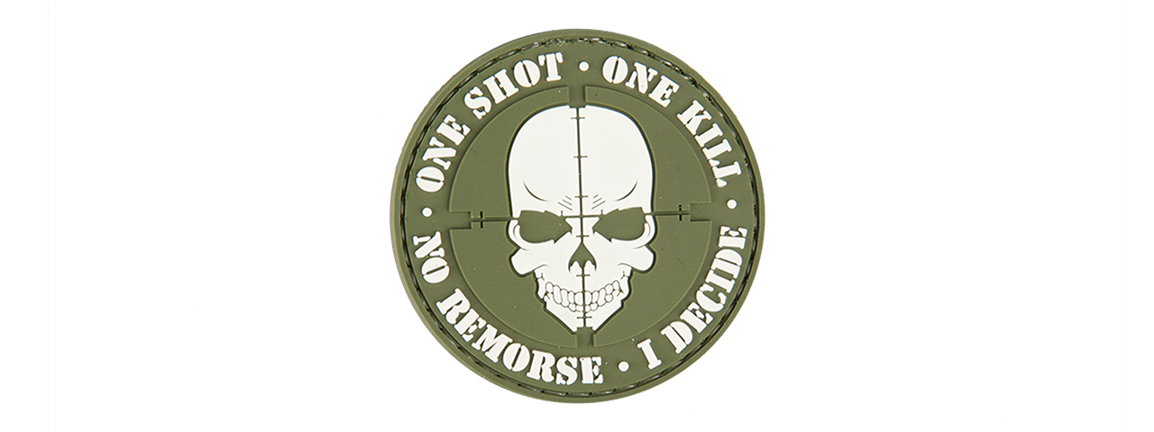 AC-130E "ONE SHOT, ONE KILL" PVC PATCH (OD) - Click Image to Close