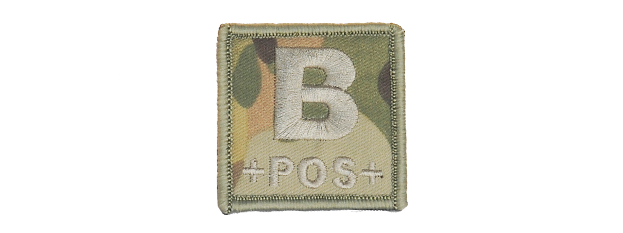 AC-181B BLOOD TYPE-B (CAMO) PATCH - Click Image to Close