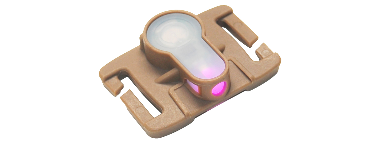AC-328TP MOLLE SYSTEM (PINK LED) STROBE LIGHT (DARK EARTH) - Click Image to Close