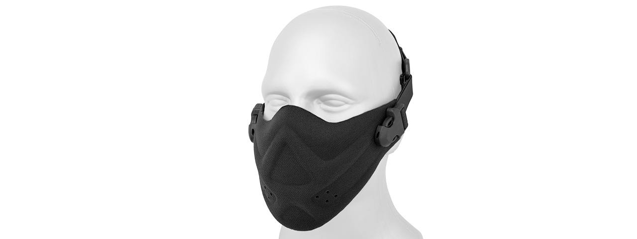 AC-388BK NEOPRENE HARD FOAM HALF MASK (BK) - Click Image to Close