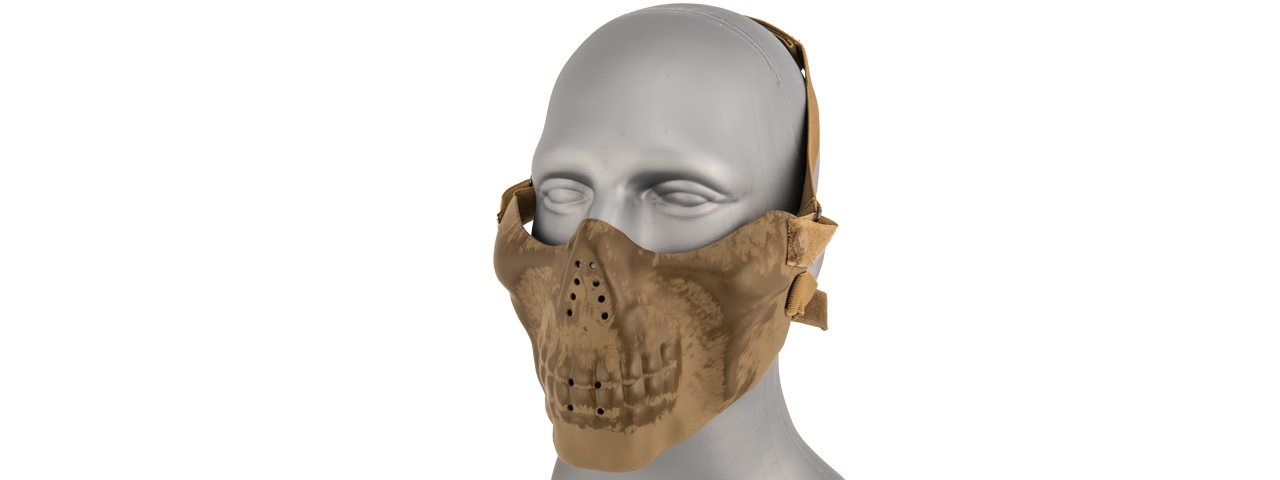 AC-587GG SKULL HALF-FACE MASK (DRY BONES) - Click Image to Close